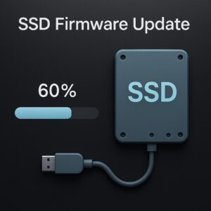 SSD 펌웨어 업데이트하는 화면