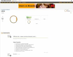 user-benchmark 화면