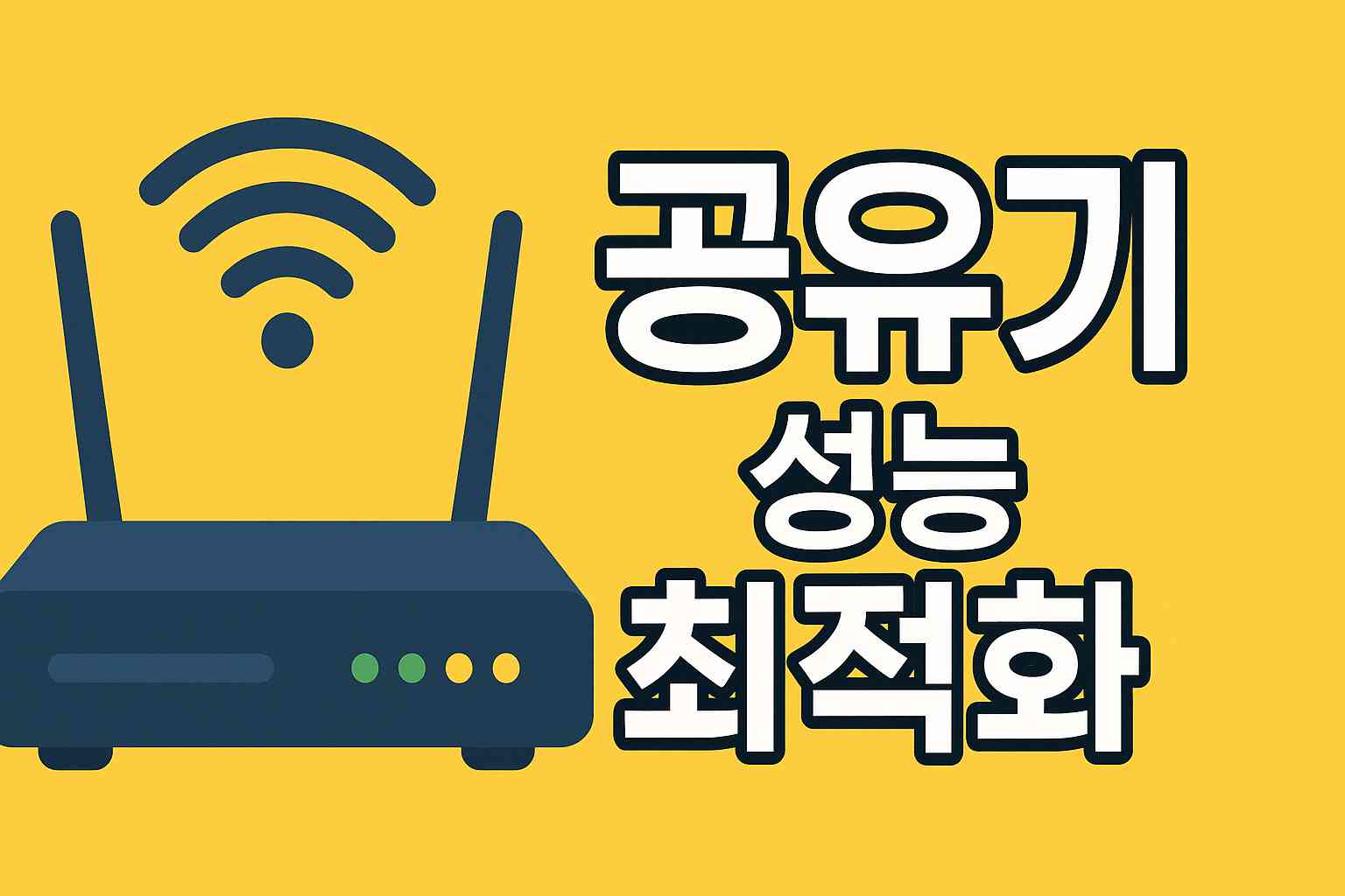 공유기 성능 최적화 이미지